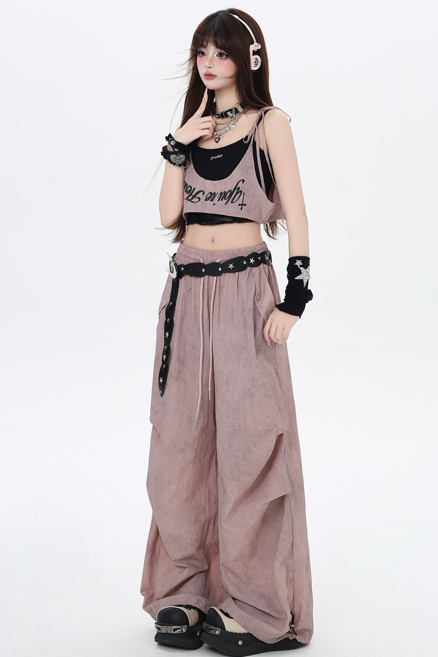 Girls Casual Waist High Spice Pants