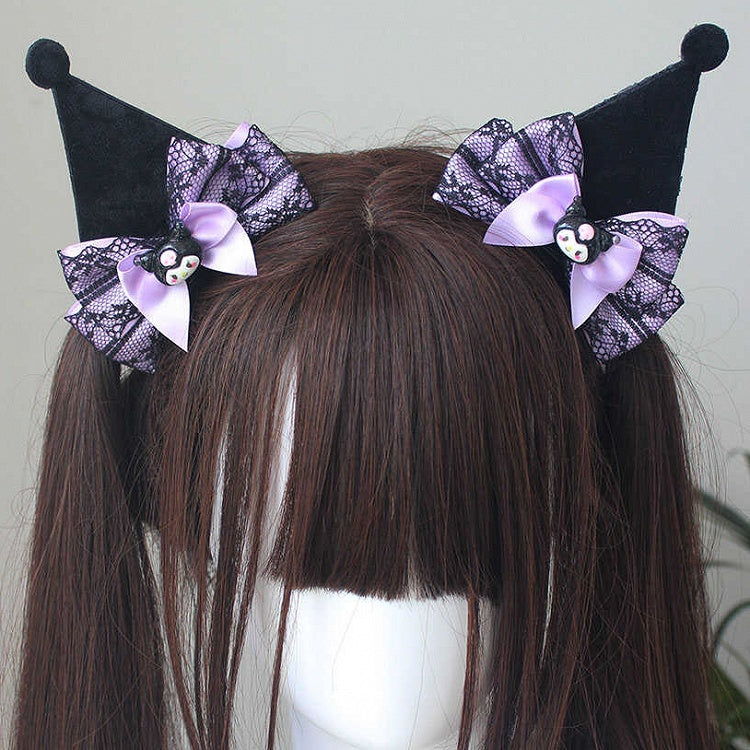 クロバイブス リボンディテール レーストリム ヘアクリップ