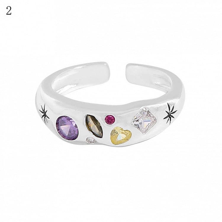 Rhinestone Decorated Options 9 Y2K Ring Bittersweet