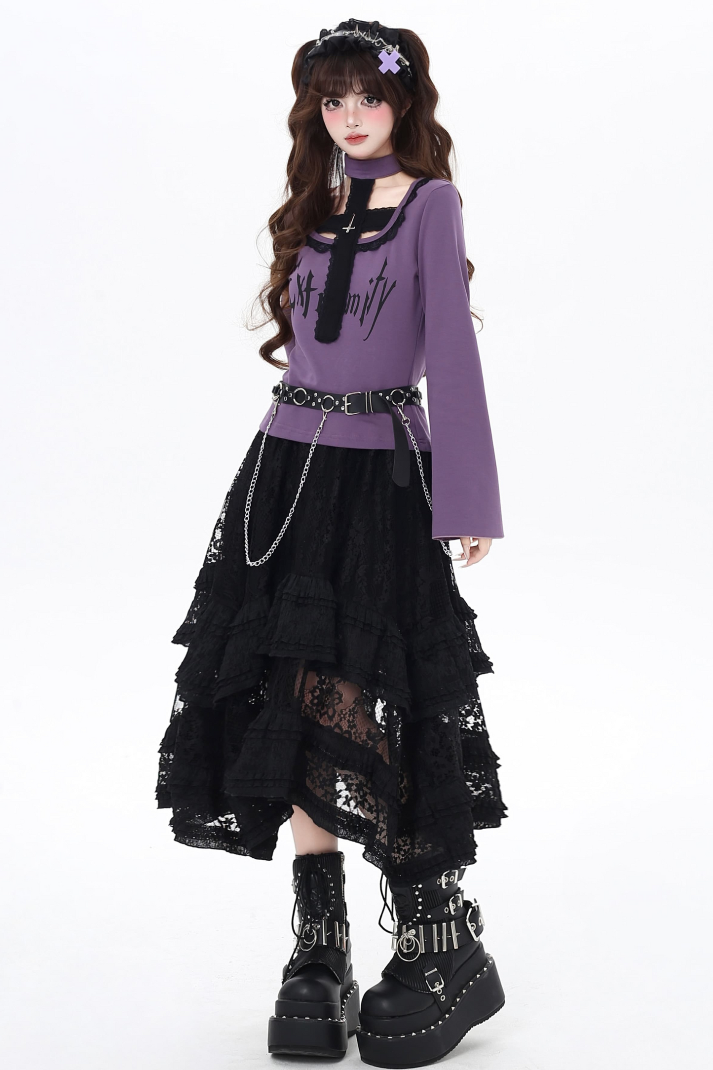 Asian Top Gothic Neck Halter