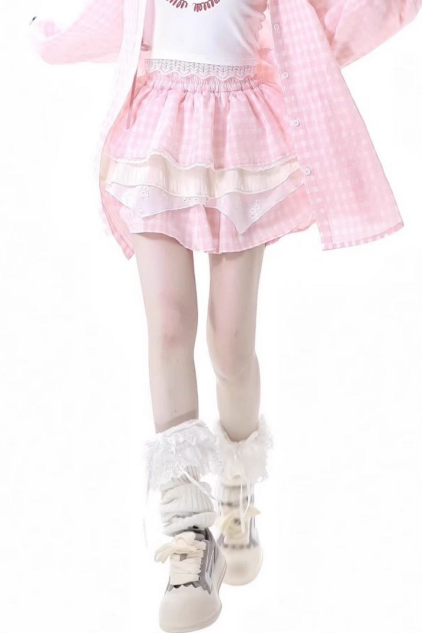 top cake Overshirt sleeveless skirt +