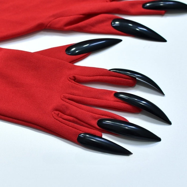 Rote Steampunk Gothic Handschuhe
