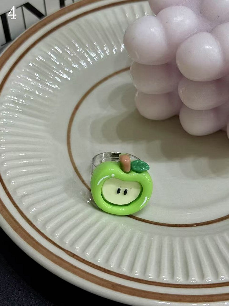 Options Apple Green Clips/Ring Necklace/Ear 4