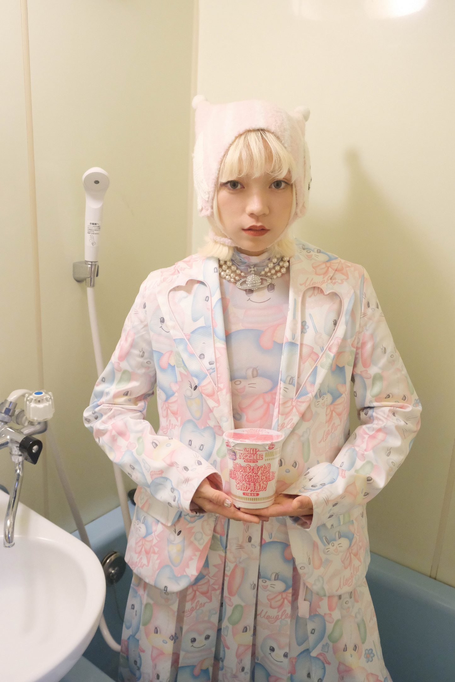 jacket y2k + collar skirt fantasy