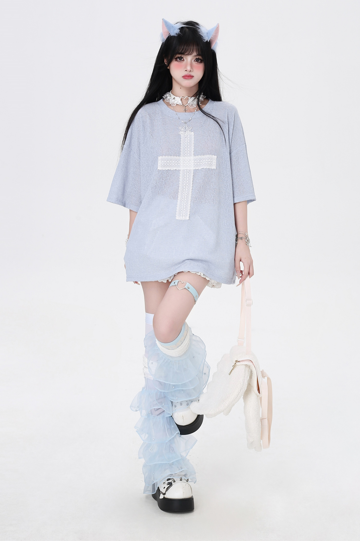 Cross Tops Patch Loose Subculture