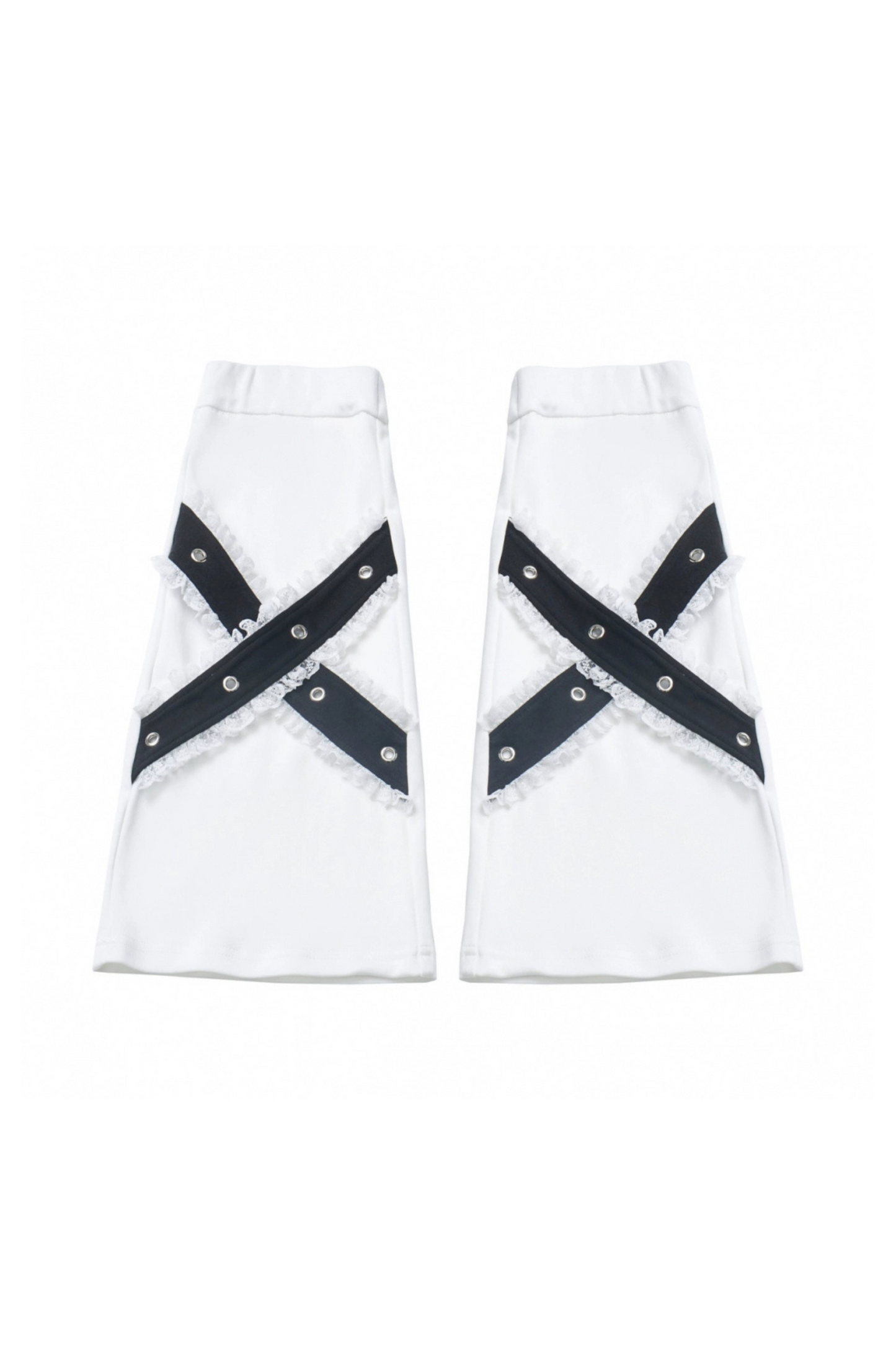 Warmers Loose Dress Half Top Hooded Nektor + Frilled Leg Pants