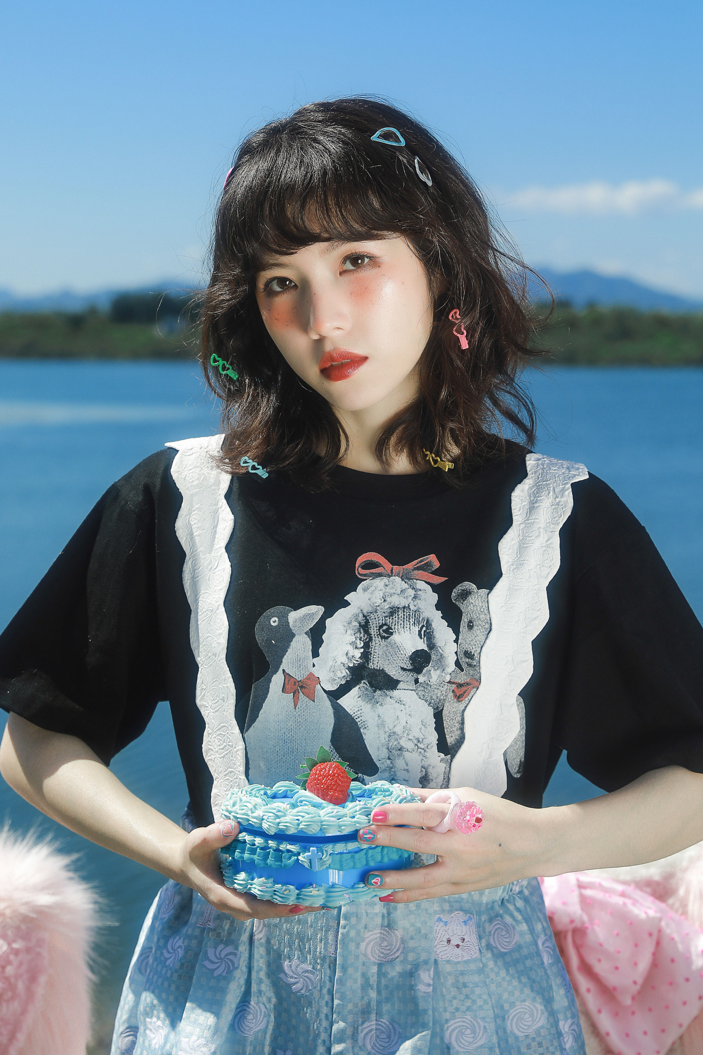 Bär Pinguin Collage Vintage T-Shirt