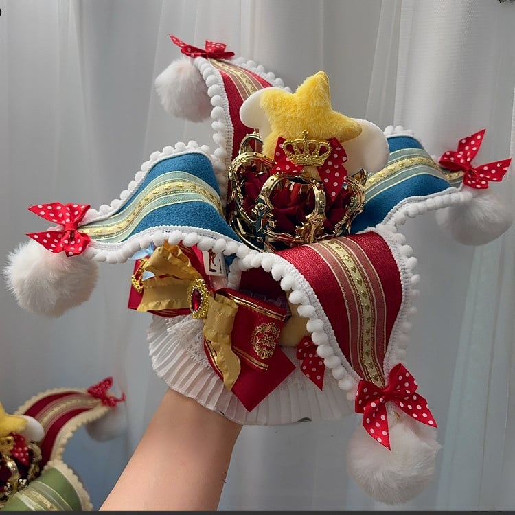 Mini-Hut-Optionen Zirkus Lolita 5 Farbe süßer Clown