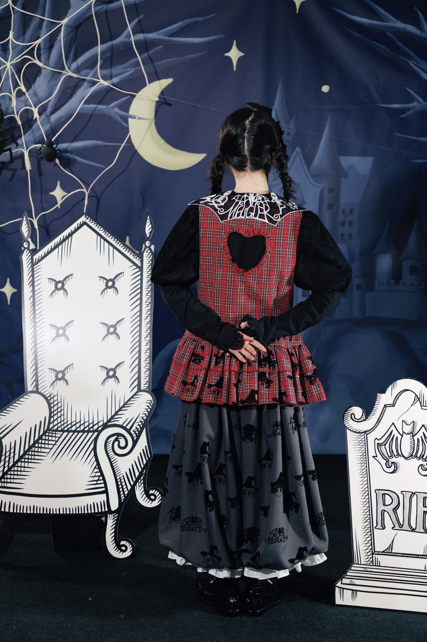 Top Dracula Check Sleeveless