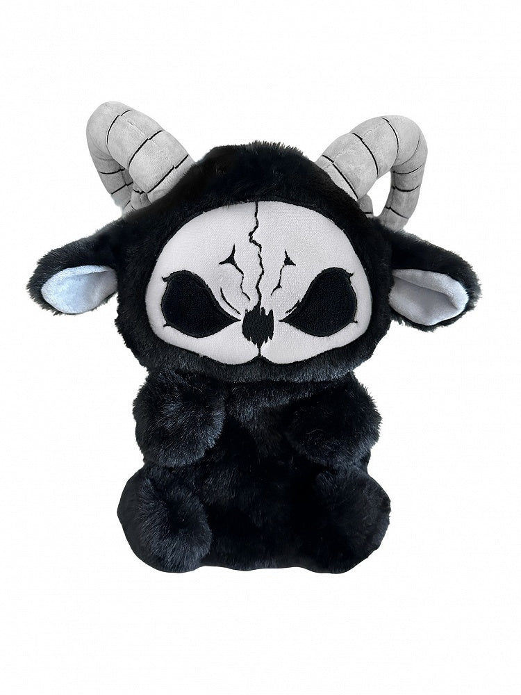 Black Grim and Doll Y2K Gothic Bag Plush White Reaper