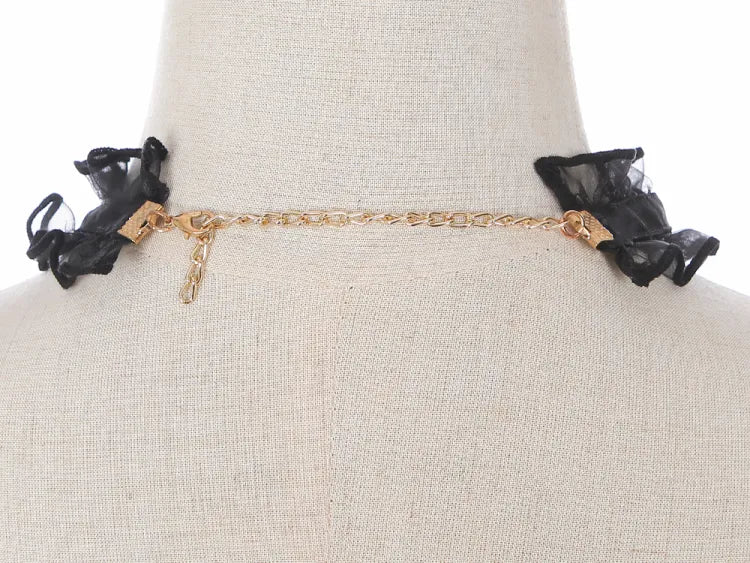 スイートハートピース クロネックライン ブラックドレス スリップ