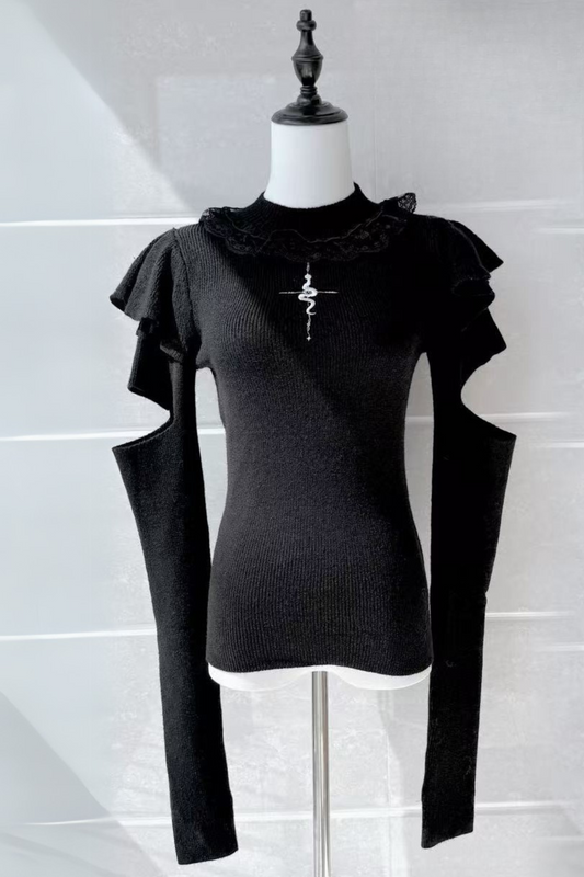 ウォーマーマインアームトップスタイルタイト