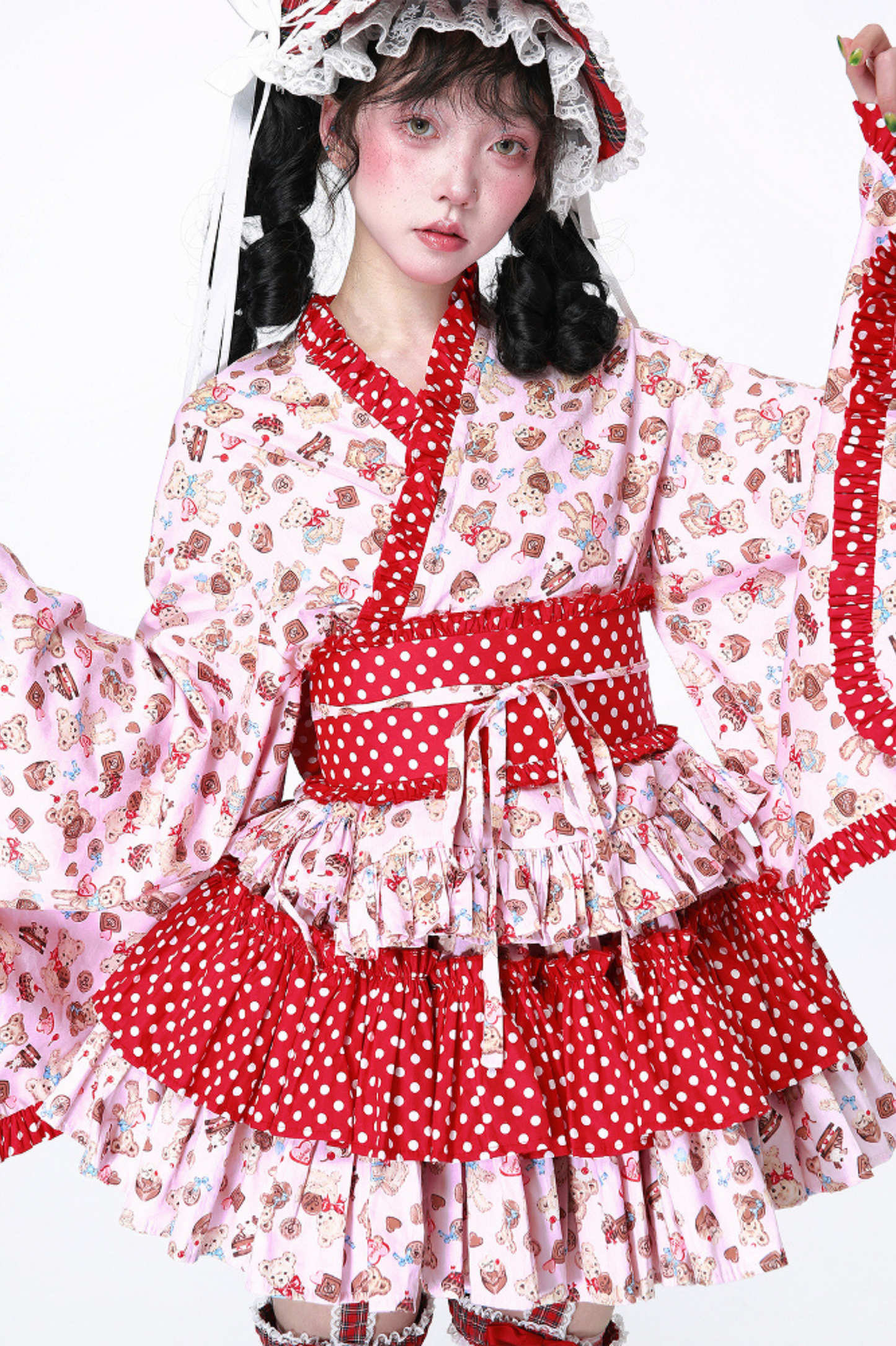 Retro Pop Kimono Lolita Tops