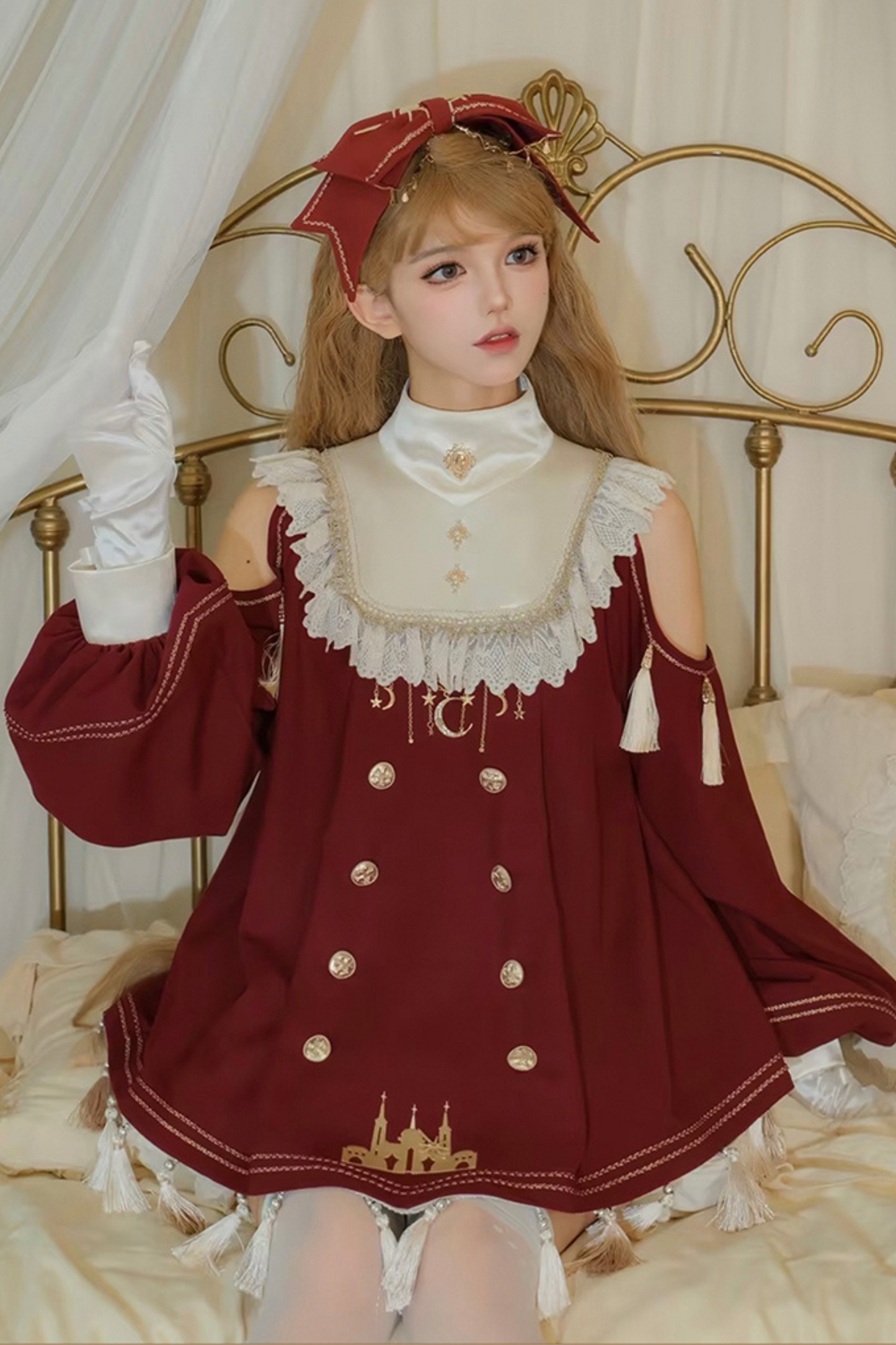 + Lolita Big Dress Doll Classical Pants Inner Ribbon
