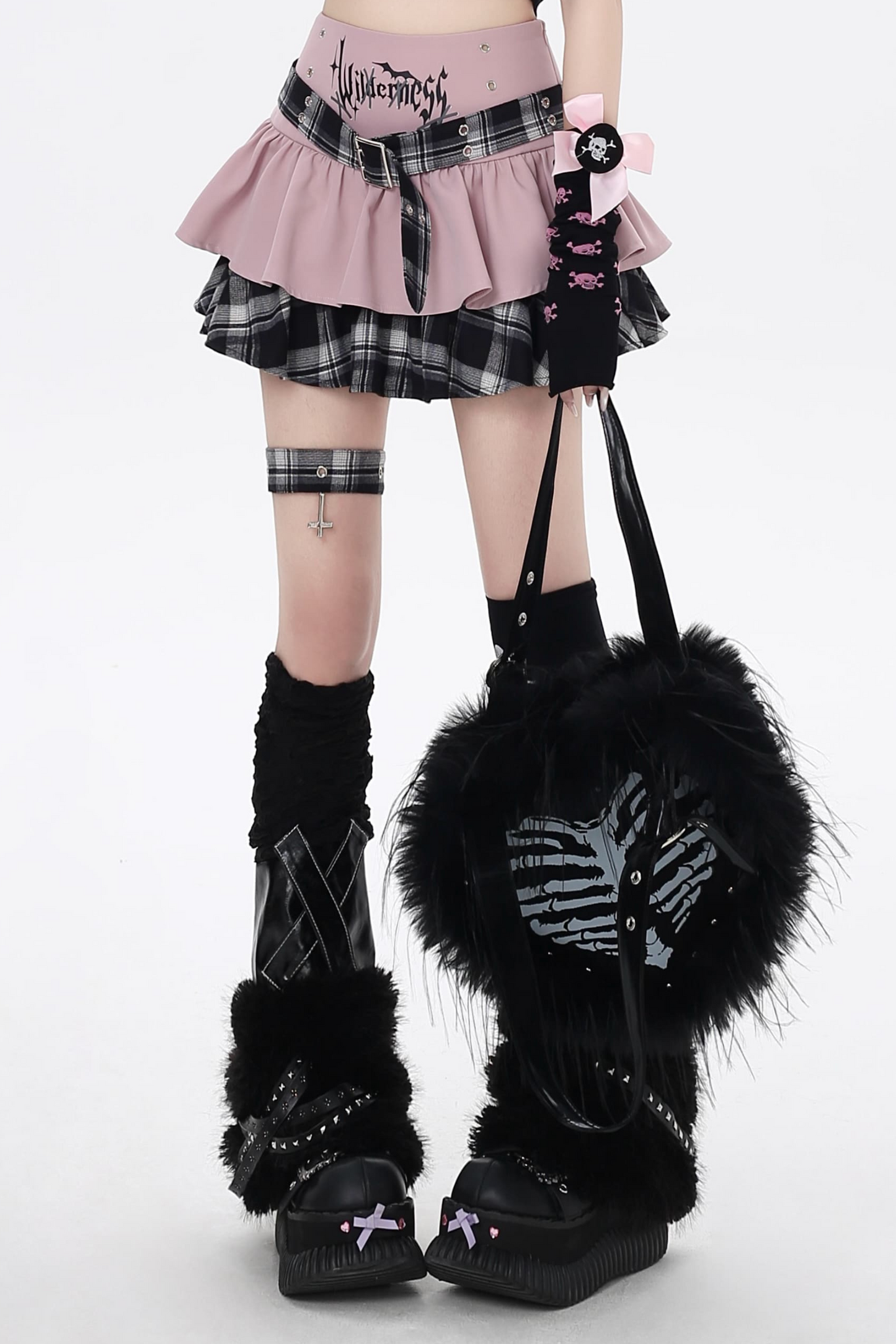 Check Cake Gothic Skirt Icon Subculture