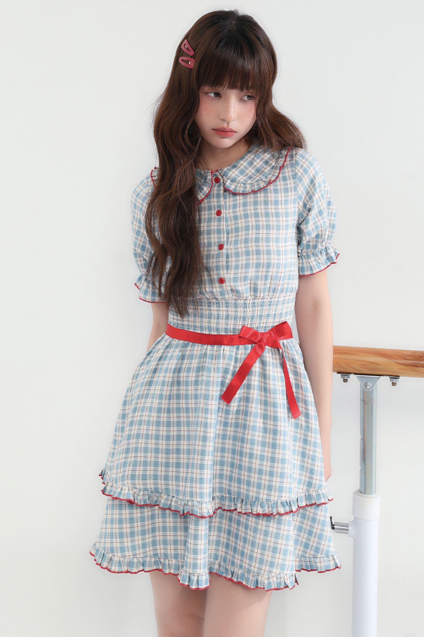 Berry Mist Cheese Kleid Girly Cherry Check