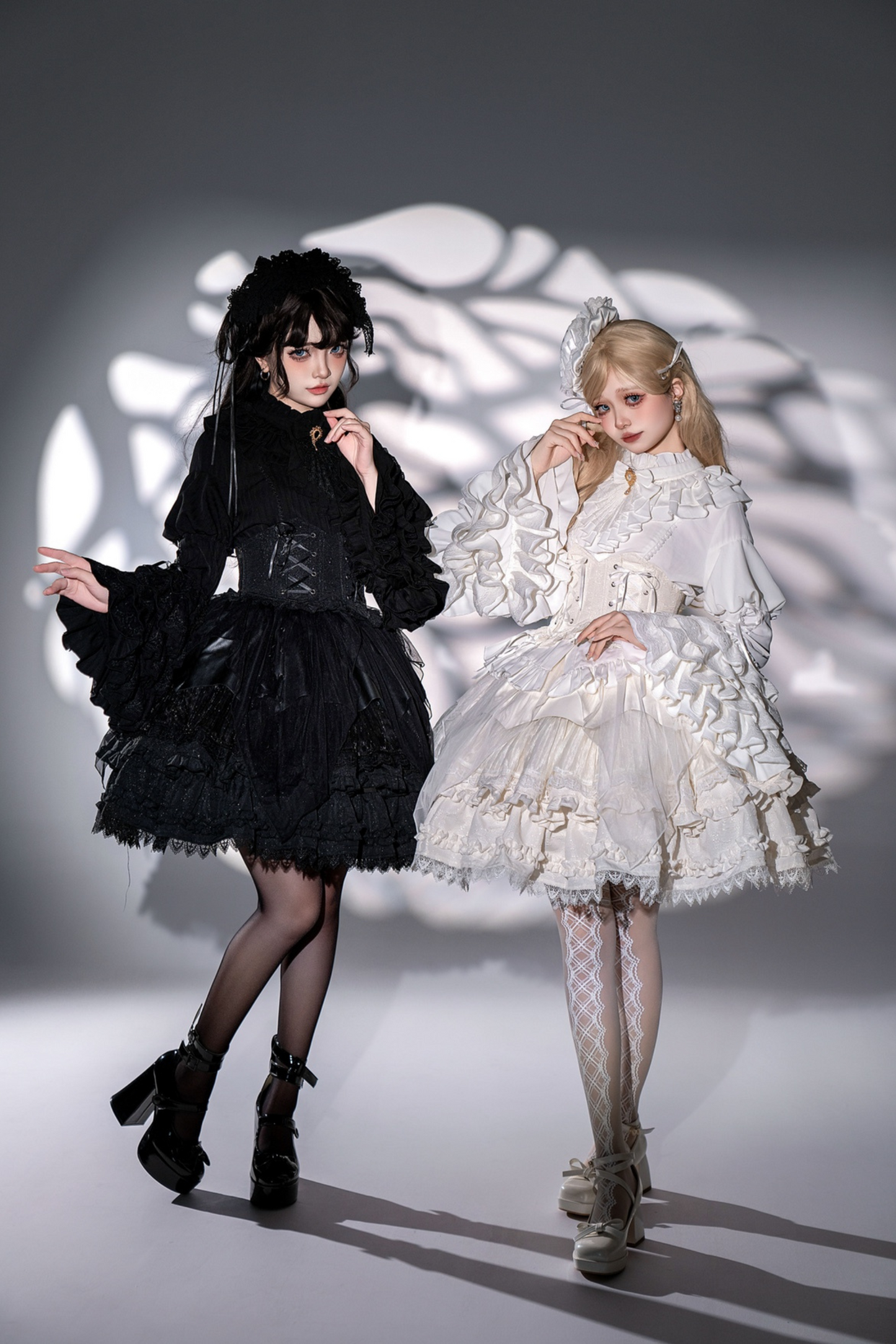 グッドエビルロリータゴシックジーシャツ+フレアスカート+ウエストベルト