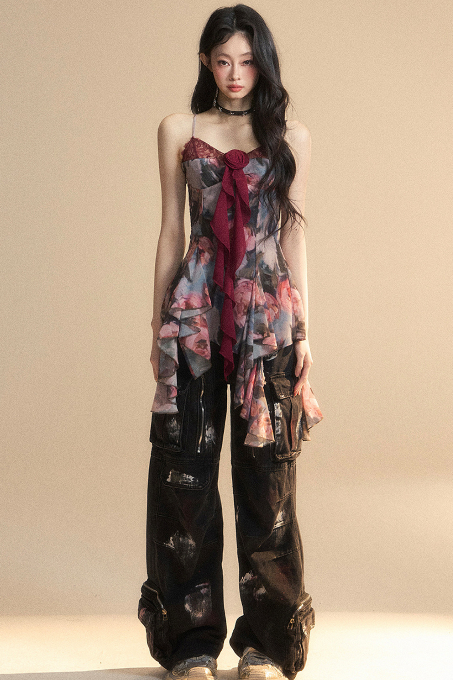 Lace Top Camisole Sheer