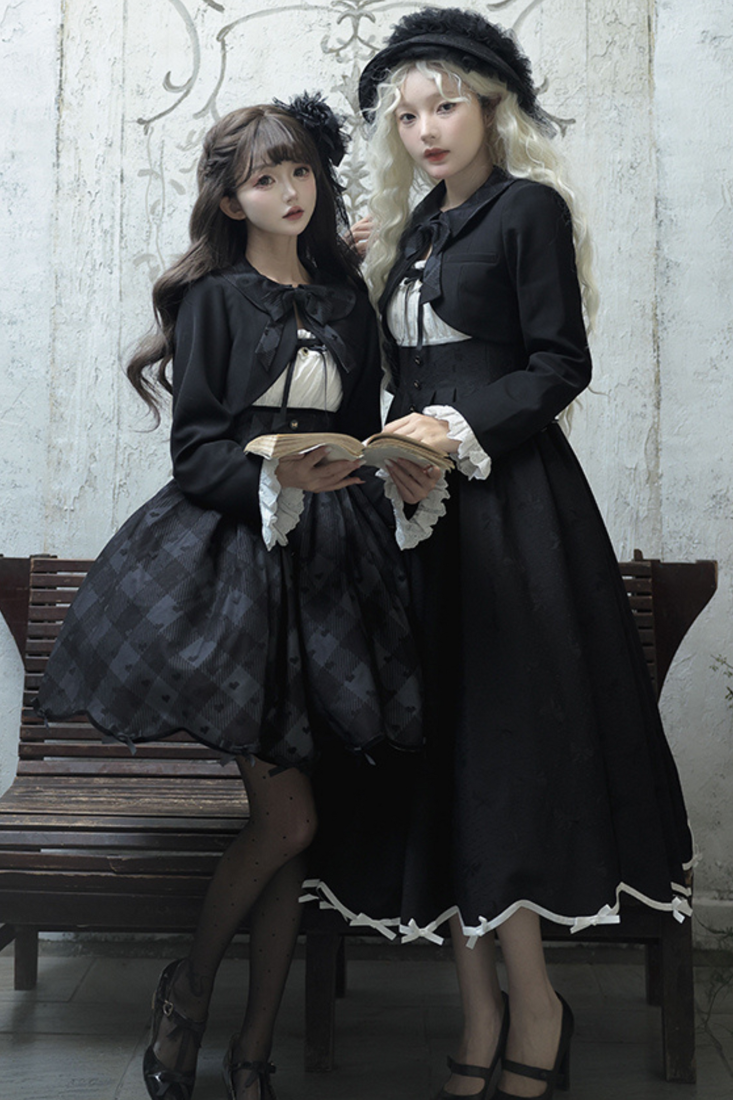 Princess Black Jumperskirt Lolita Top Lady + Cropped Silent