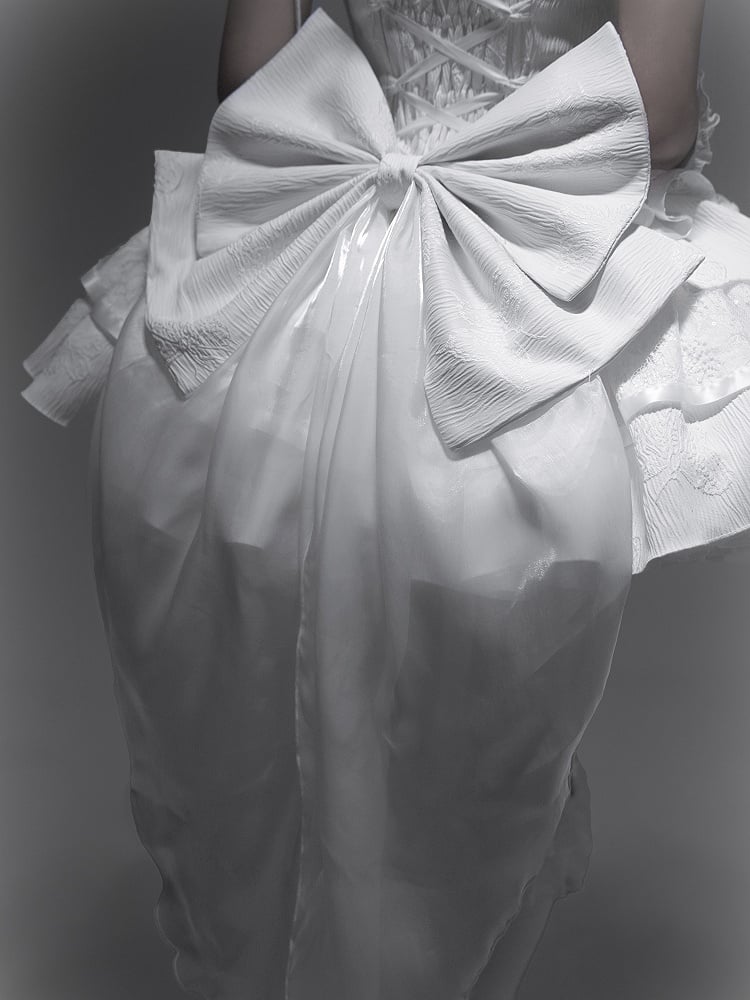 Train / Red Blue White Bow Purple Big