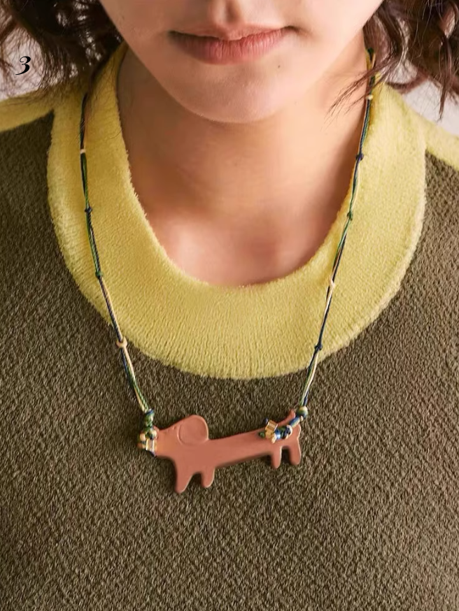 Y2K Cute Puppy and Cat Necklace