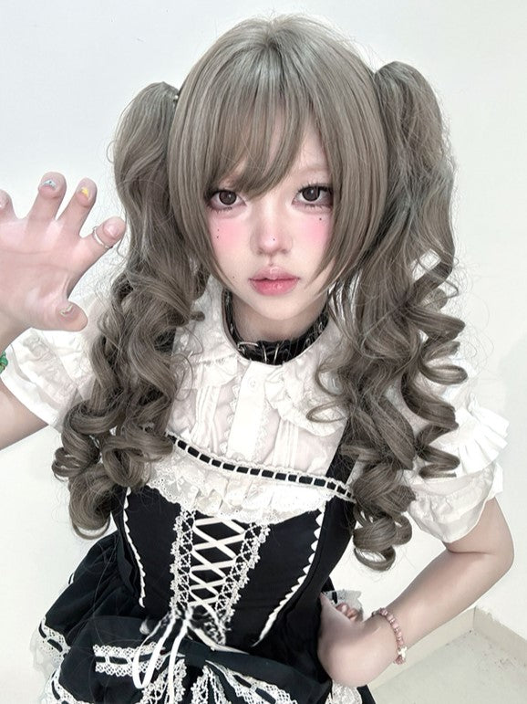 Double Wig Length Brown Clips Claw 30CM Ponytail Synthetic Long With