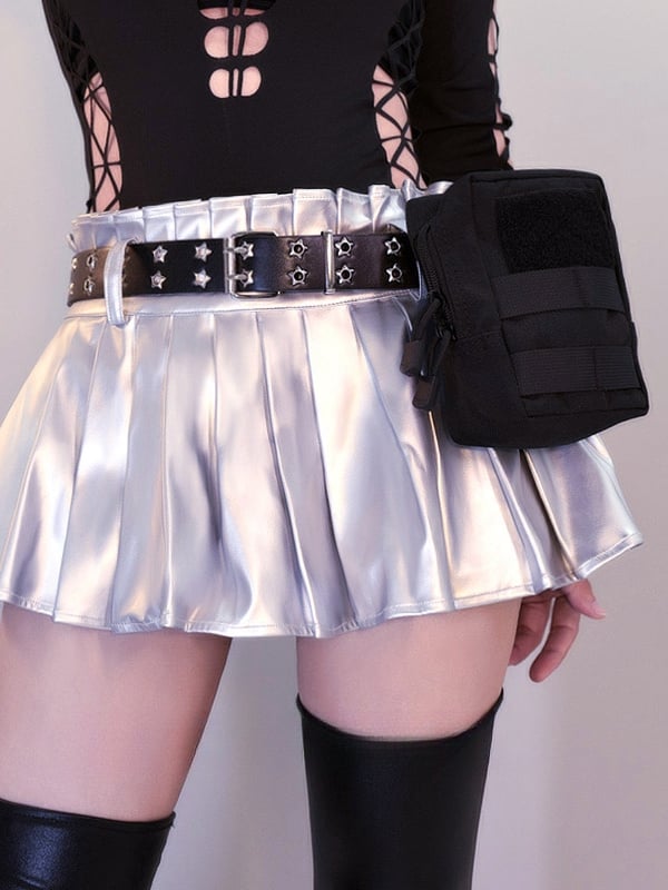 Ceinture Cyberpunk noire avec sac banane