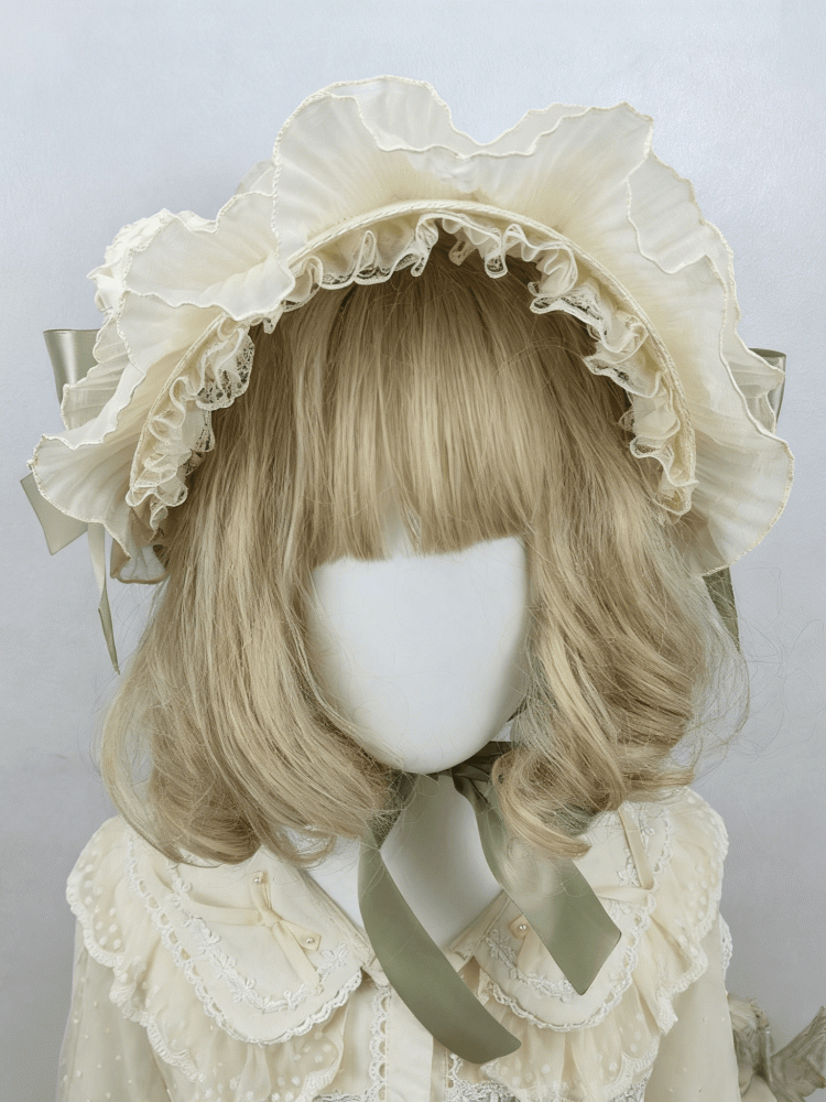 Floral Design Lace Straw Options Bow 4 Trim Bonnet Big