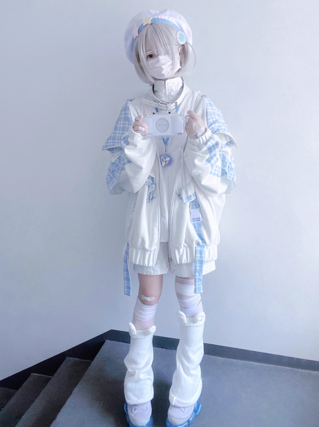 Subculture Check Cat Hoodie Hooded Over Ear