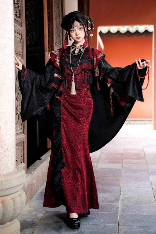 New Style Pre-order Spirit product China Jacket Snake Cape