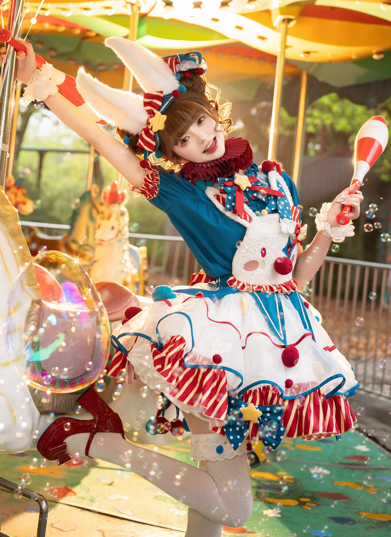 Pierrot Setup Complete Bunny Circus Dress