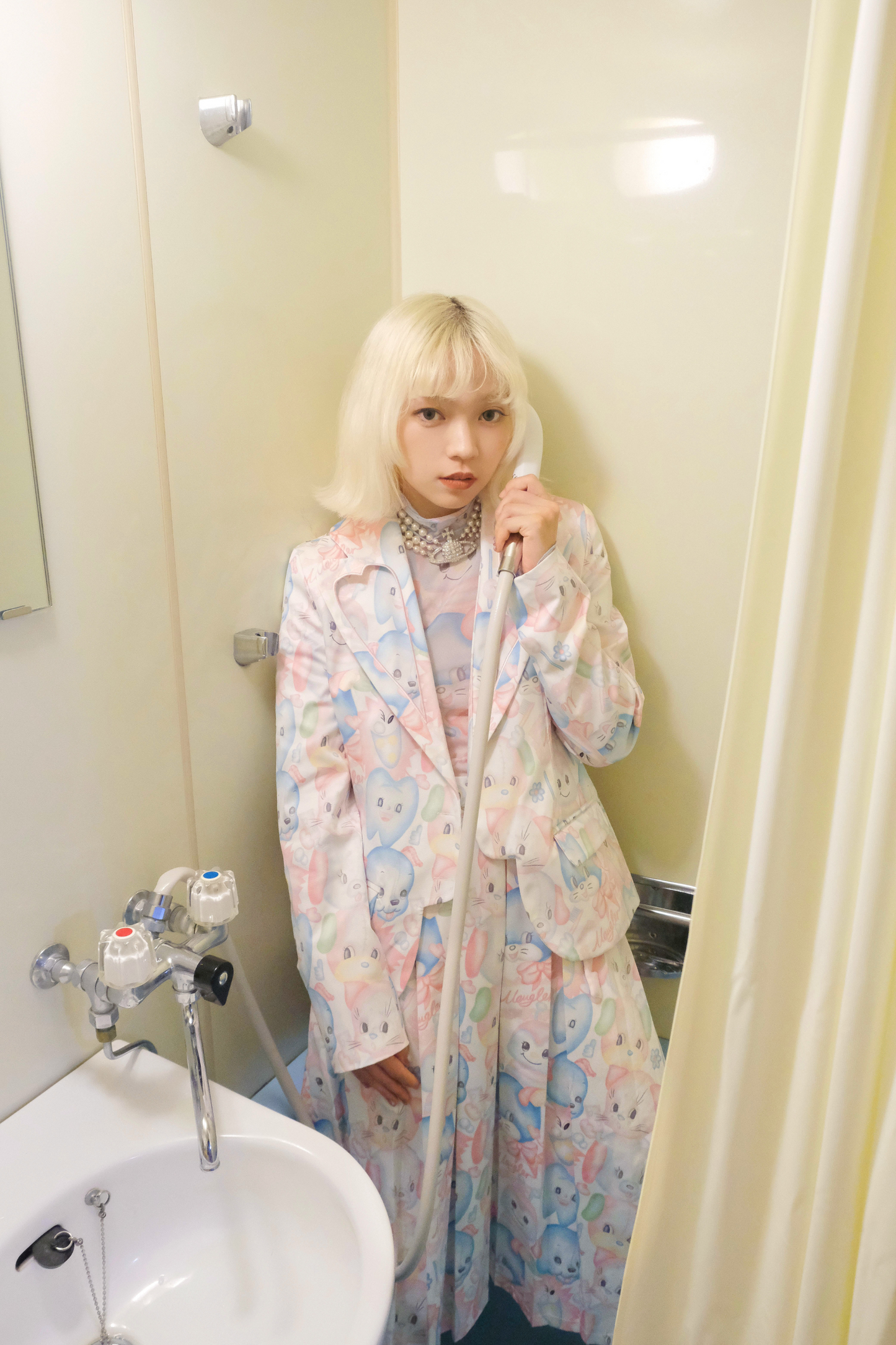 jacket y2k + collar skirt fantasy