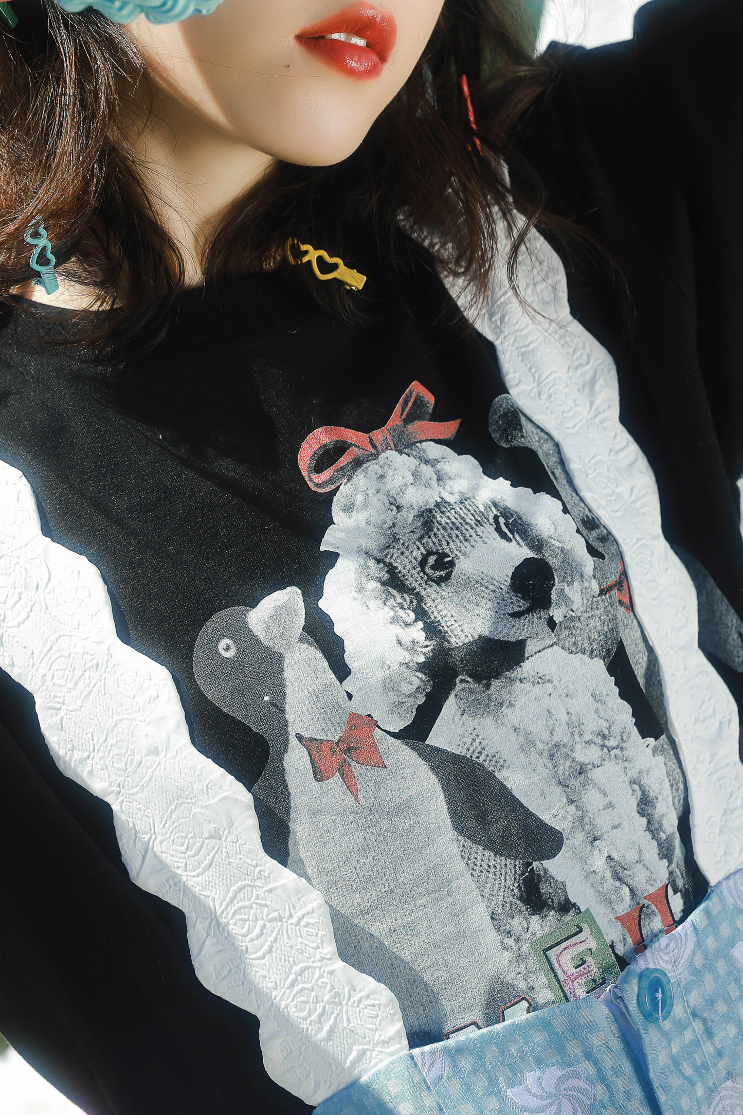 Bär Pinguin Collage Vintage T-Shirt