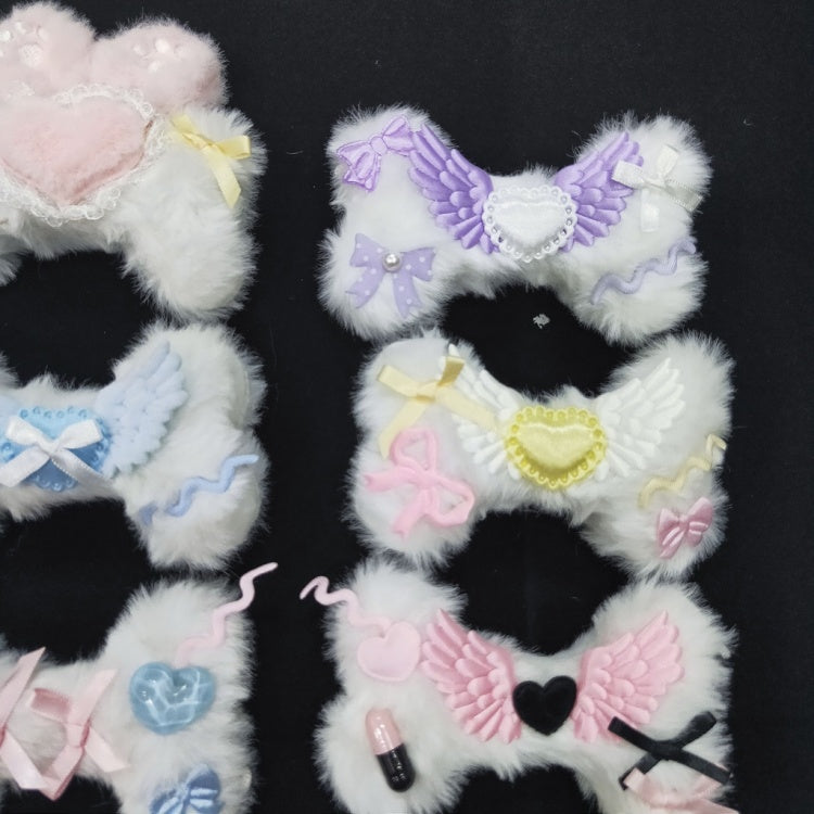 Plush Bone-shaped Hairclip