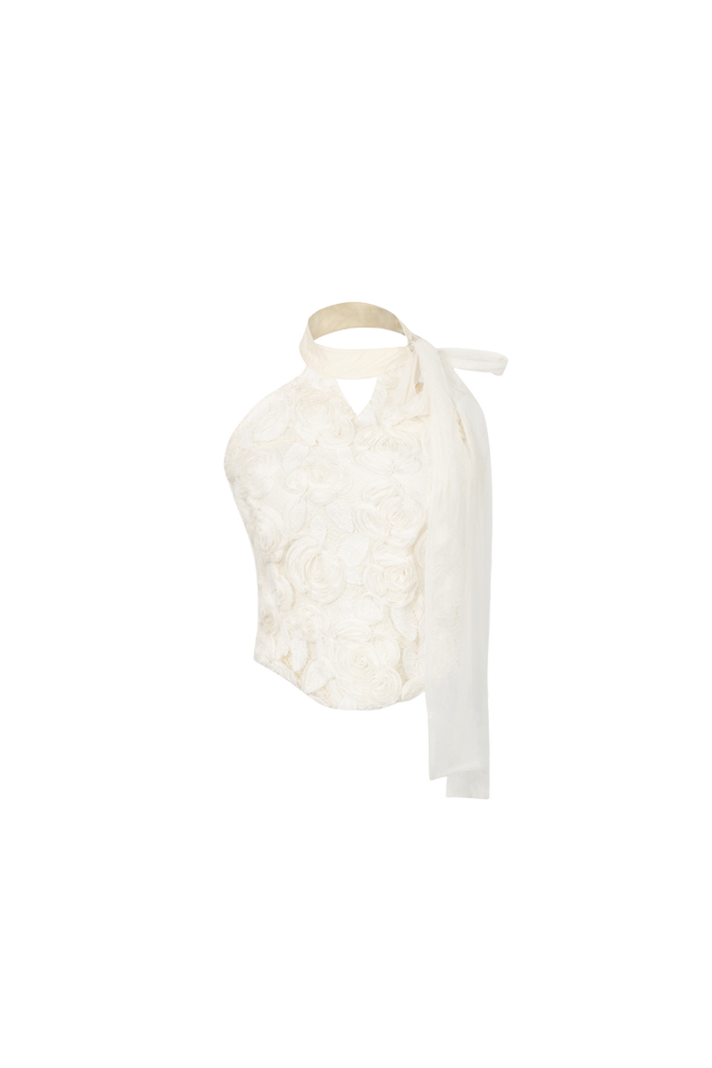 Long + Sweet Sleeveless Short Flower French Skirt Balloon Top