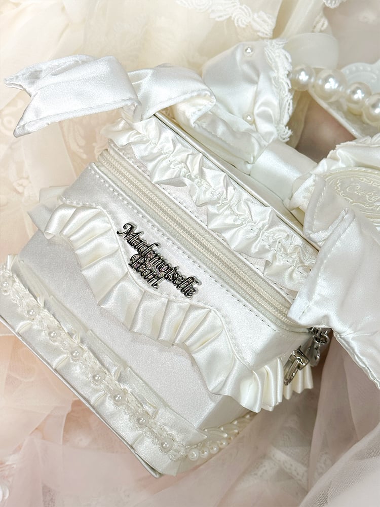 Hand Bead Crossbody Creamy White / Bag Details