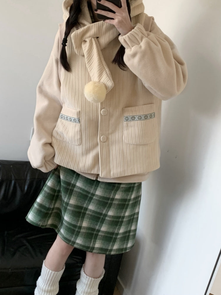 Green Plaid Pattern Skirt