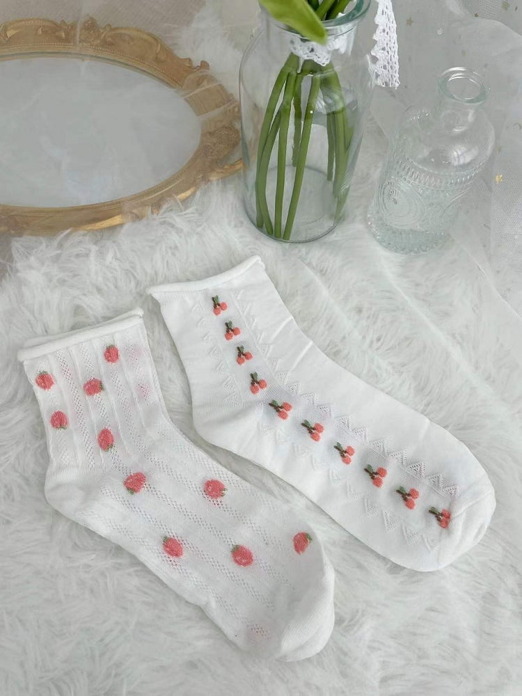 Chaussettes blanches Sweet Lolita