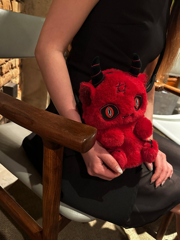 Y2K Plush Doll Bag Red Devil Gothic