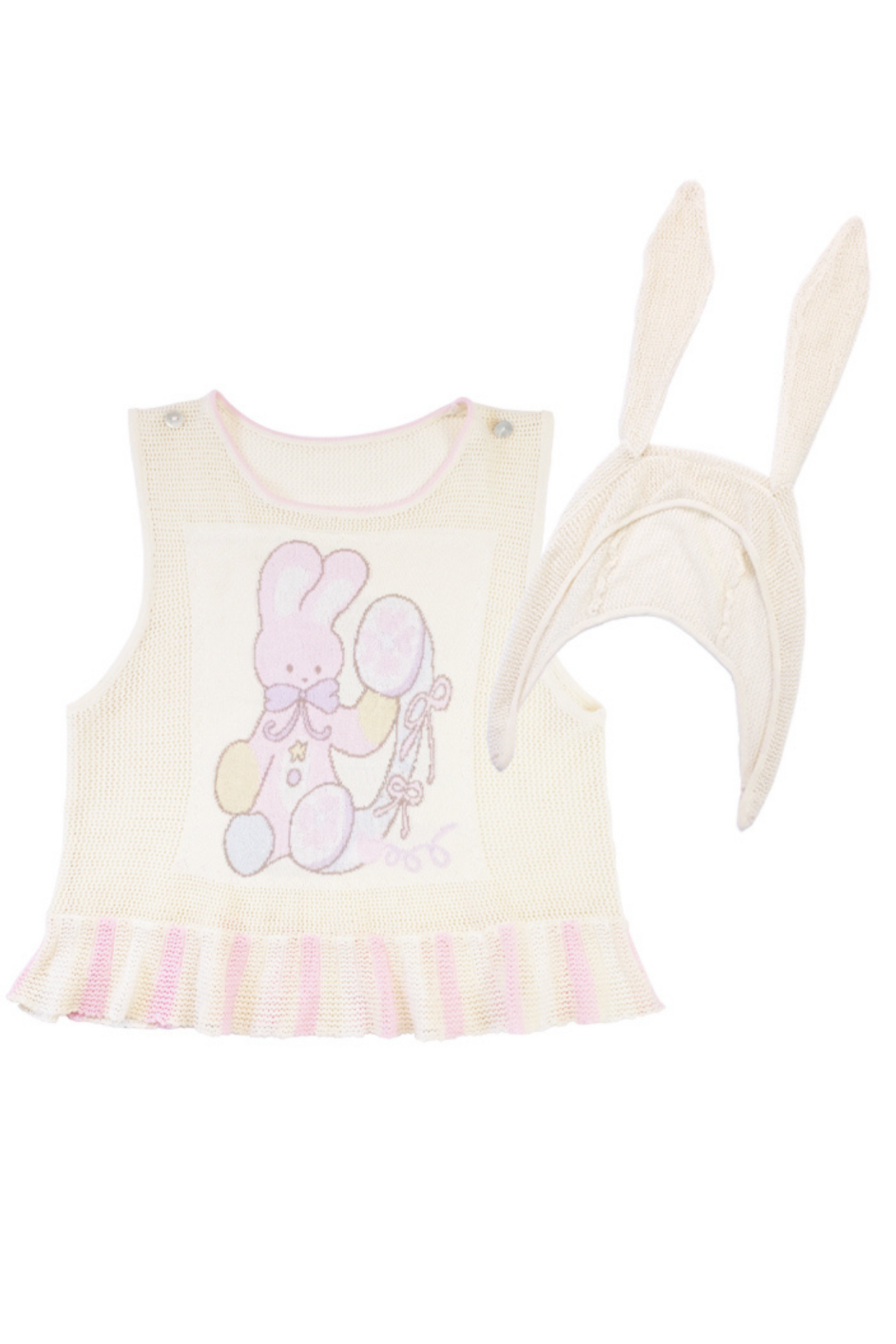 Subculture animal hat mesh vest +