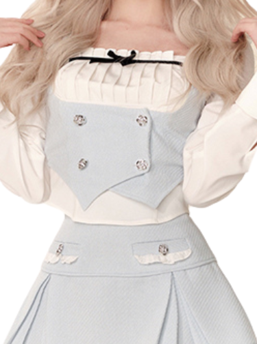 Ice Skirt Pear Shirt Double Mint Weste