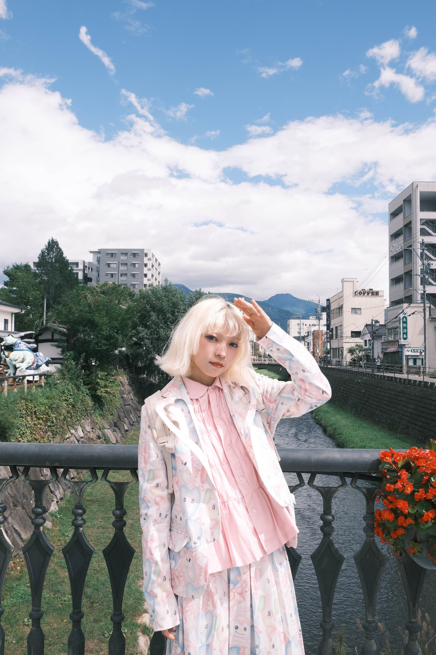 jacket y2k + collar skirt fantasy