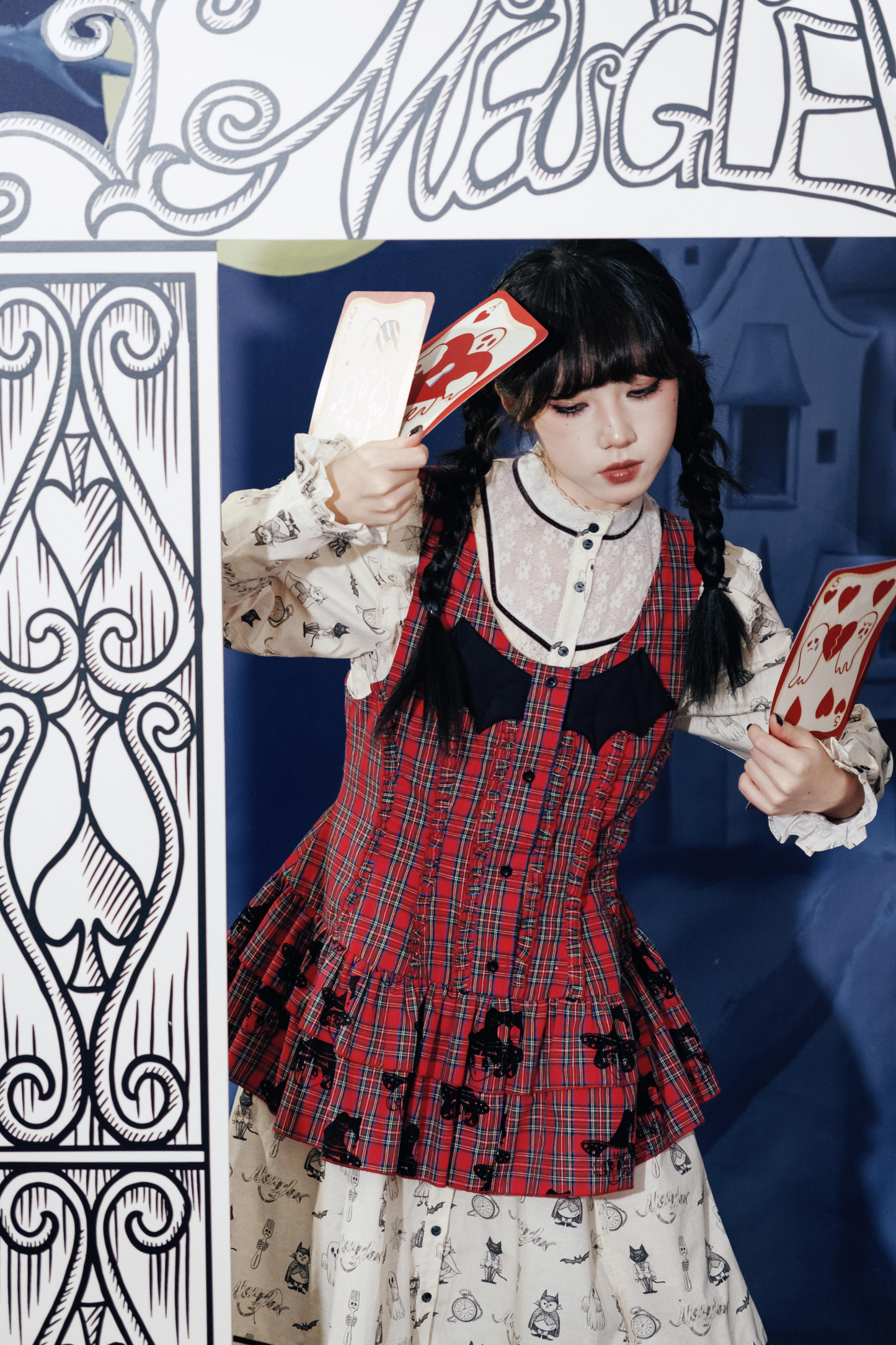 Top Dracula Check Sleeveless
