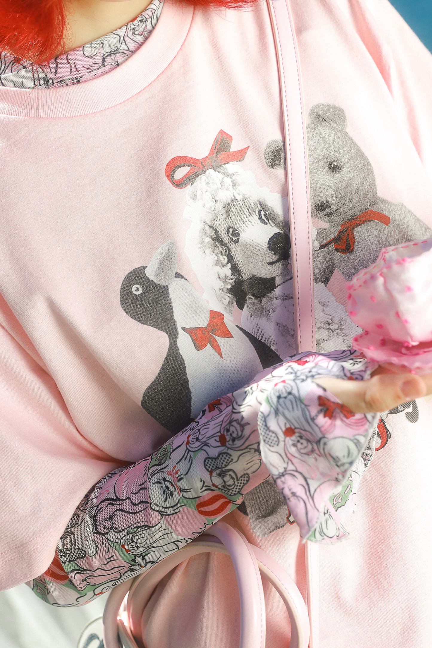 Bär Pinguin Collage Vintage T-Shirt