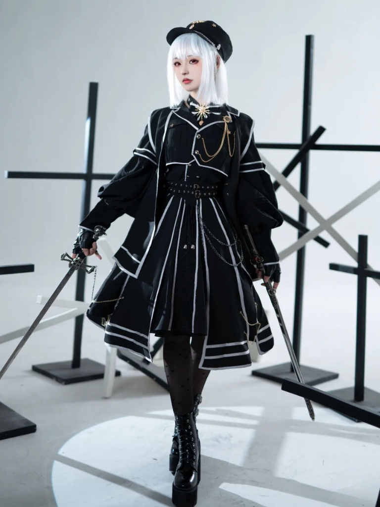 Lolita Armee Urteil Uniform Ritter Militär Set Niedrig