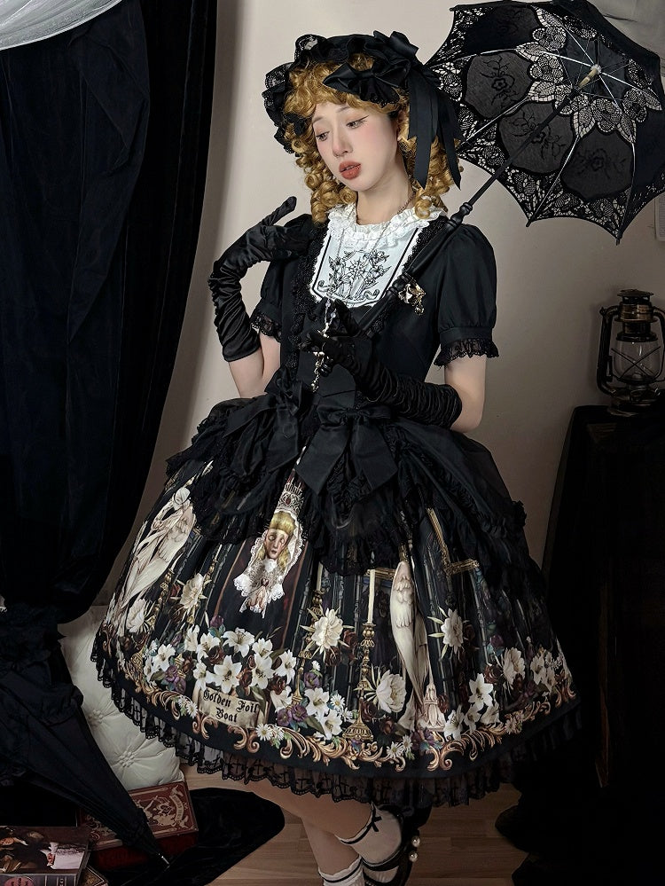 Barrettes à cheveux noires avec nœud papillon