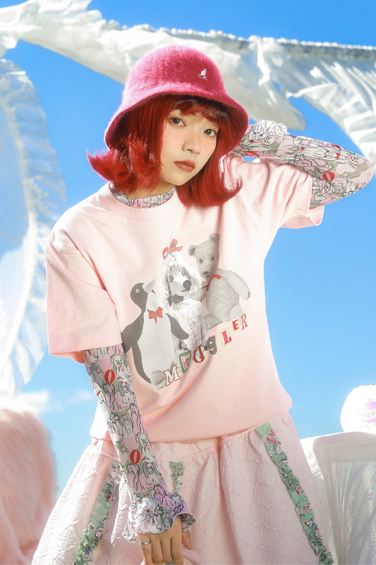 Bear Penguin Collage Vintage T-Shirt