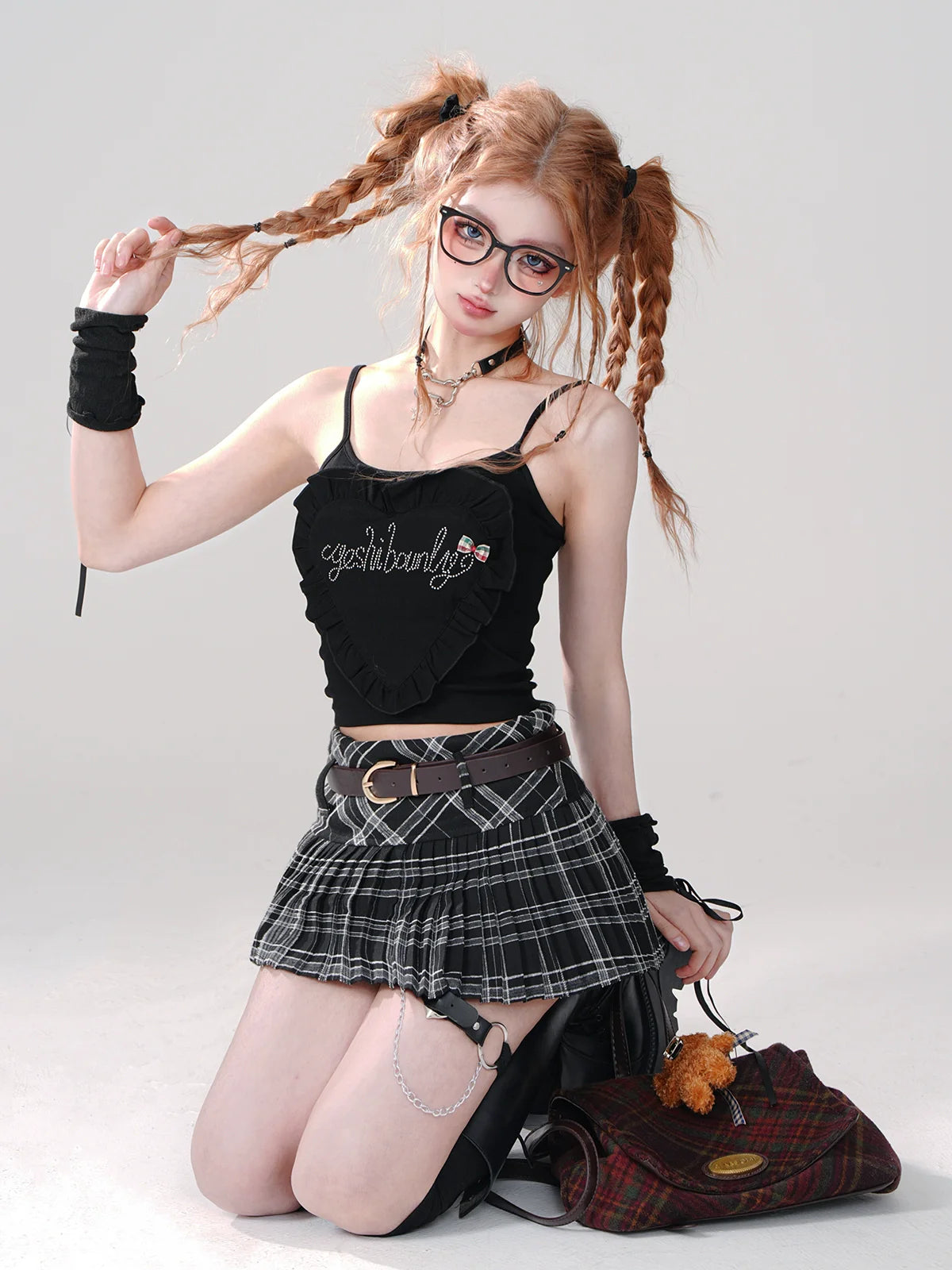 Slim Girl Short Tops Style Suspender Fantasy