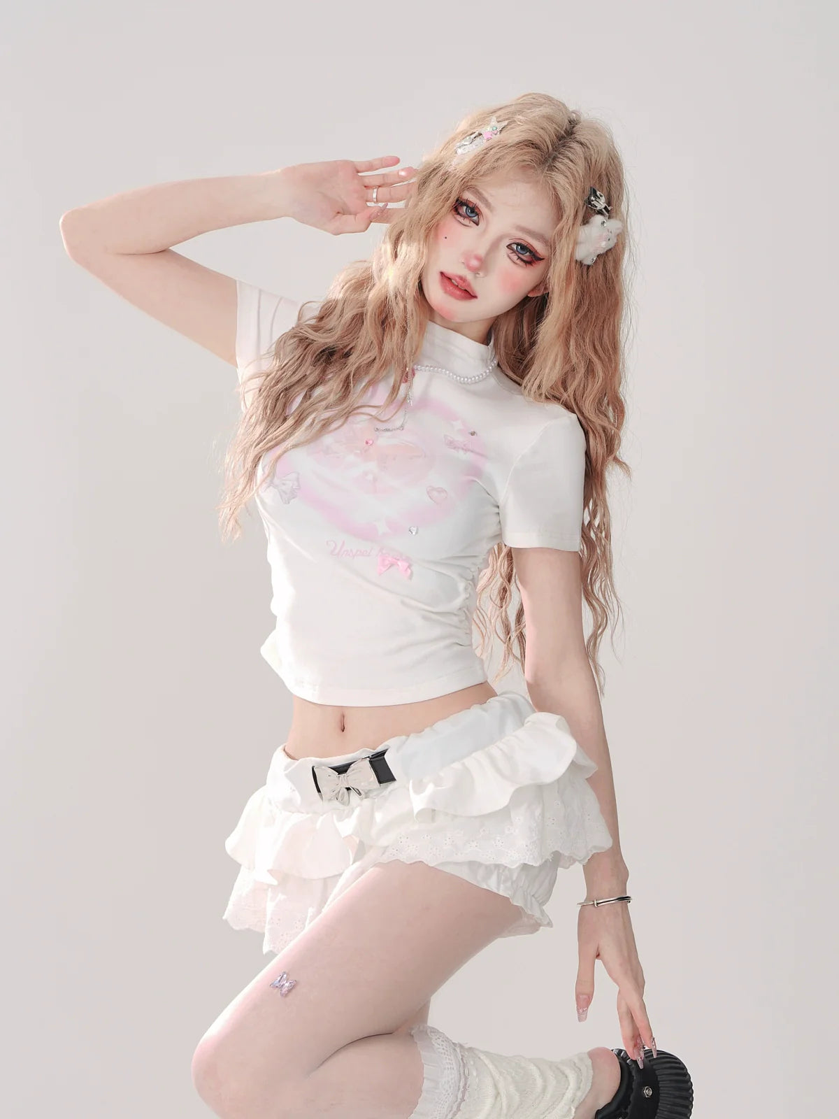 Girly Tops Heart Big Design
