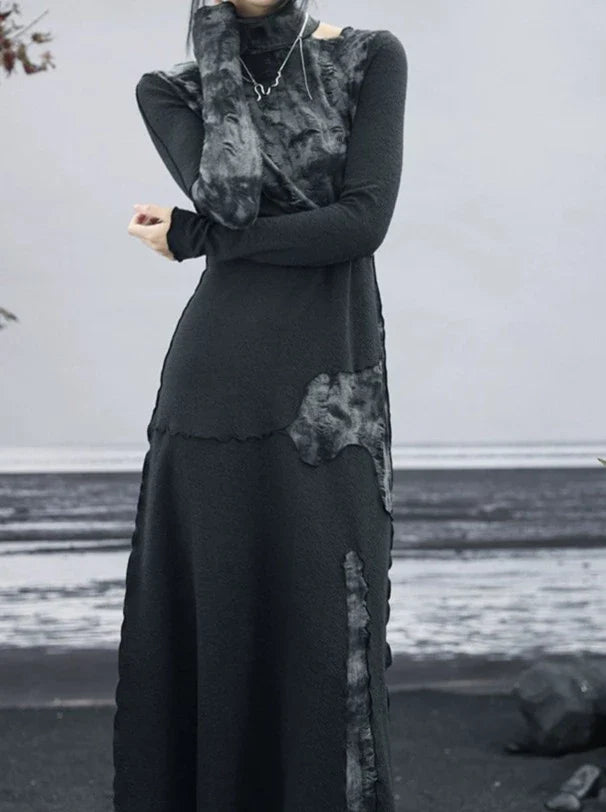 Contrast Inner Color Bottling High Dress Textured End